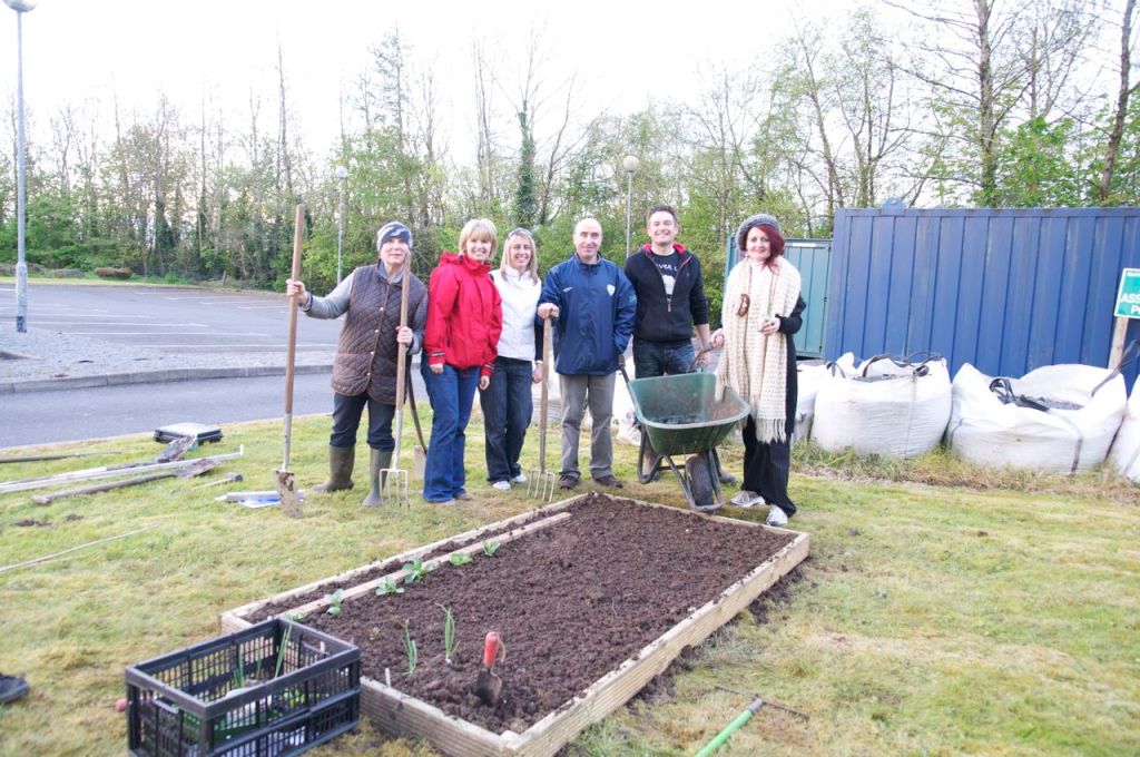 Ciaran and the teachers, teacher training Workshop, Castlebar, Co. Mayo, Ireland
