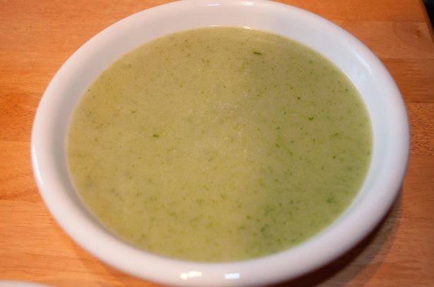 Chickweed soup... chickweed has its own unique flavour...surprisingly delicious